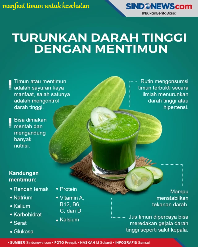 manfaat timun untuk kesehatan